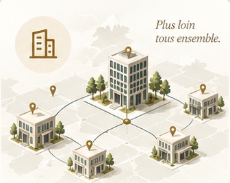 Réseau d’agences immobilières reliées